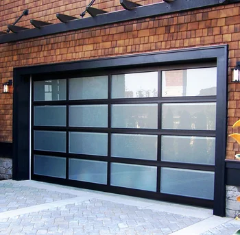 Cheap Price High Quality Automatic Aluminum Glass Garage Door