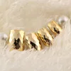 NADECO gold Metallic curved Nail Art Tips 500PCS