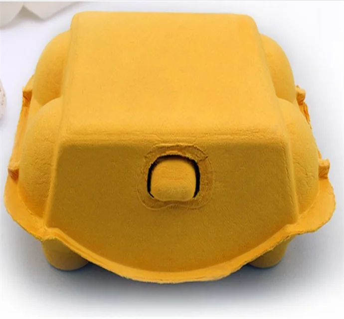 Molded Pulp Customized Egg Carton With Lid Cardboard Egg Trays With