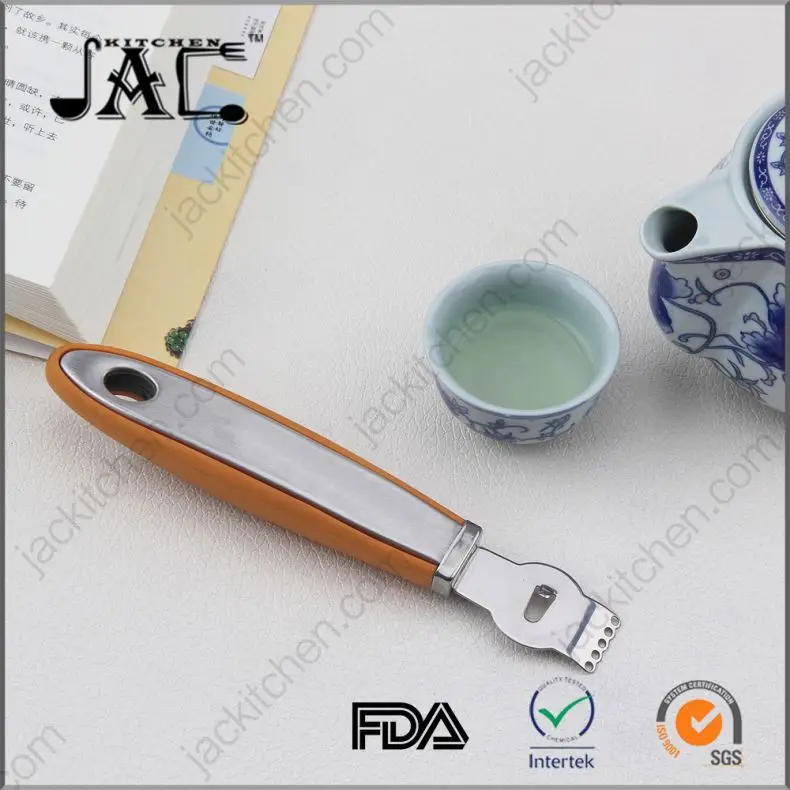 Manual Durable Stainless Steel Rubber Stainless Steel Lemon Orange Zester Peeler