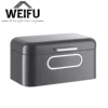 Home & Kitchen Grey Mini Bread Box With Window