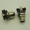 A/B/D/X coding 4pin 5pin 8pin male female right angle PCB M12 connector