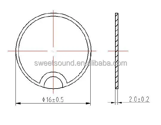 intensity of piezo disc