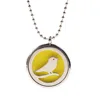 Wholesale Jewelry Vintage Style Birds Locket Essential Oil Diffuser Necklace Alloy Diffuser