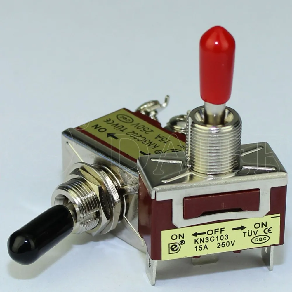 Kn3c 12mm 6a On On 2way Locking 250v Dpdt 6p Toggle Switch Buy 6p
