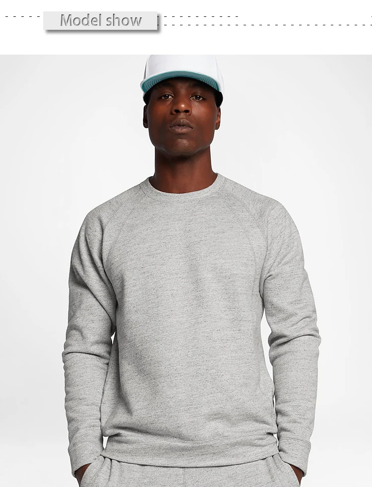 plain gray crewneck sweatshirt