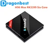 2019 hot style H96 MAX RK3399 4G 32G six core android tv hd video with Long Service Life android 6.0 tv box