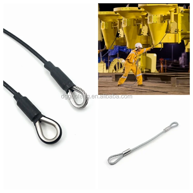 Rigging 304 Stainless Steel Cable Wire Rope Assembly With Reinforced