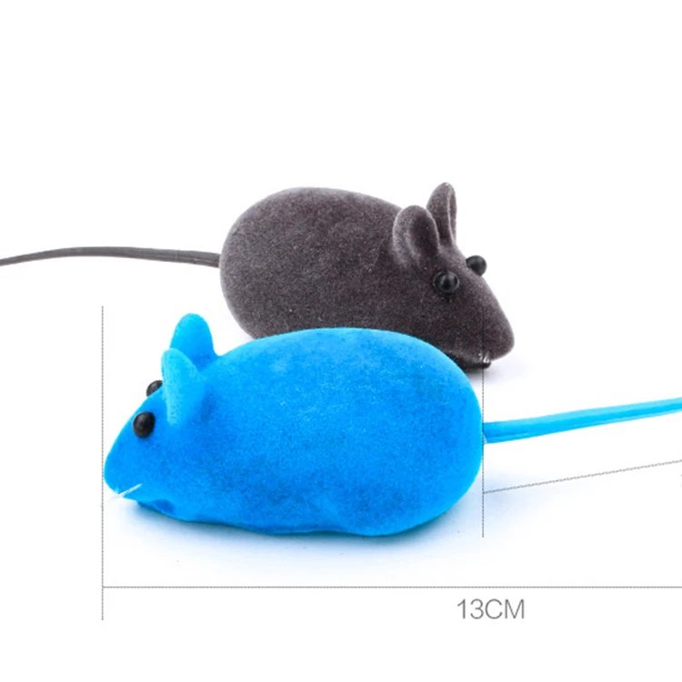 squeaky mouse on a stick cat toy