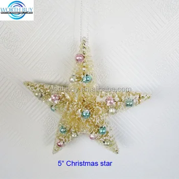 Sisal Christmas Star Hanging Christmas Star Decoration From China