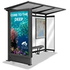 New Model Outdoor Advertising Tool LED Light Box Bus Stop Shelter