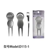 Custom Blank Golf Divot Tool , Best new hot divot repair pitch fork with magnetic ball mark golf accessory D128