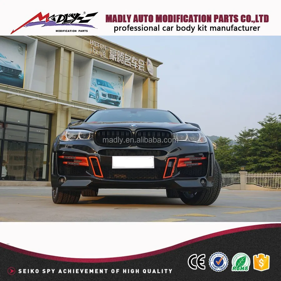 New body kits for BMW X6 F16 Madly STYLE PU +Carbon fiber body kits for