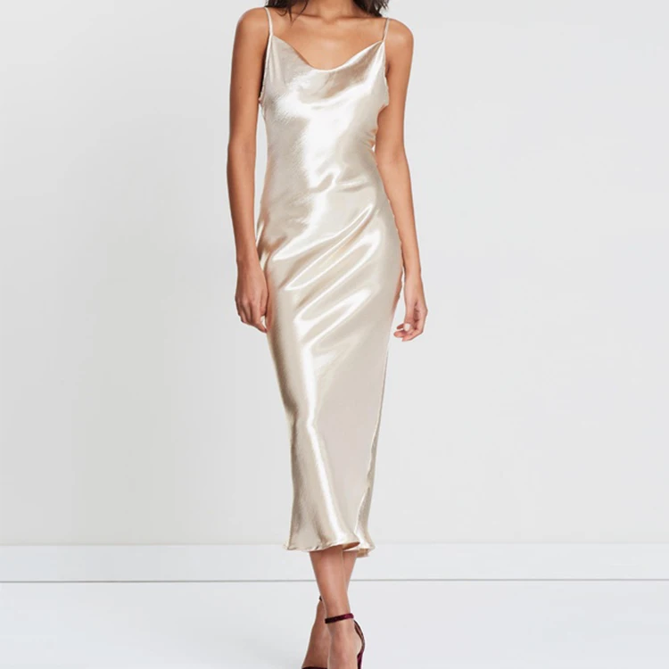 silk satin slip dress maxi