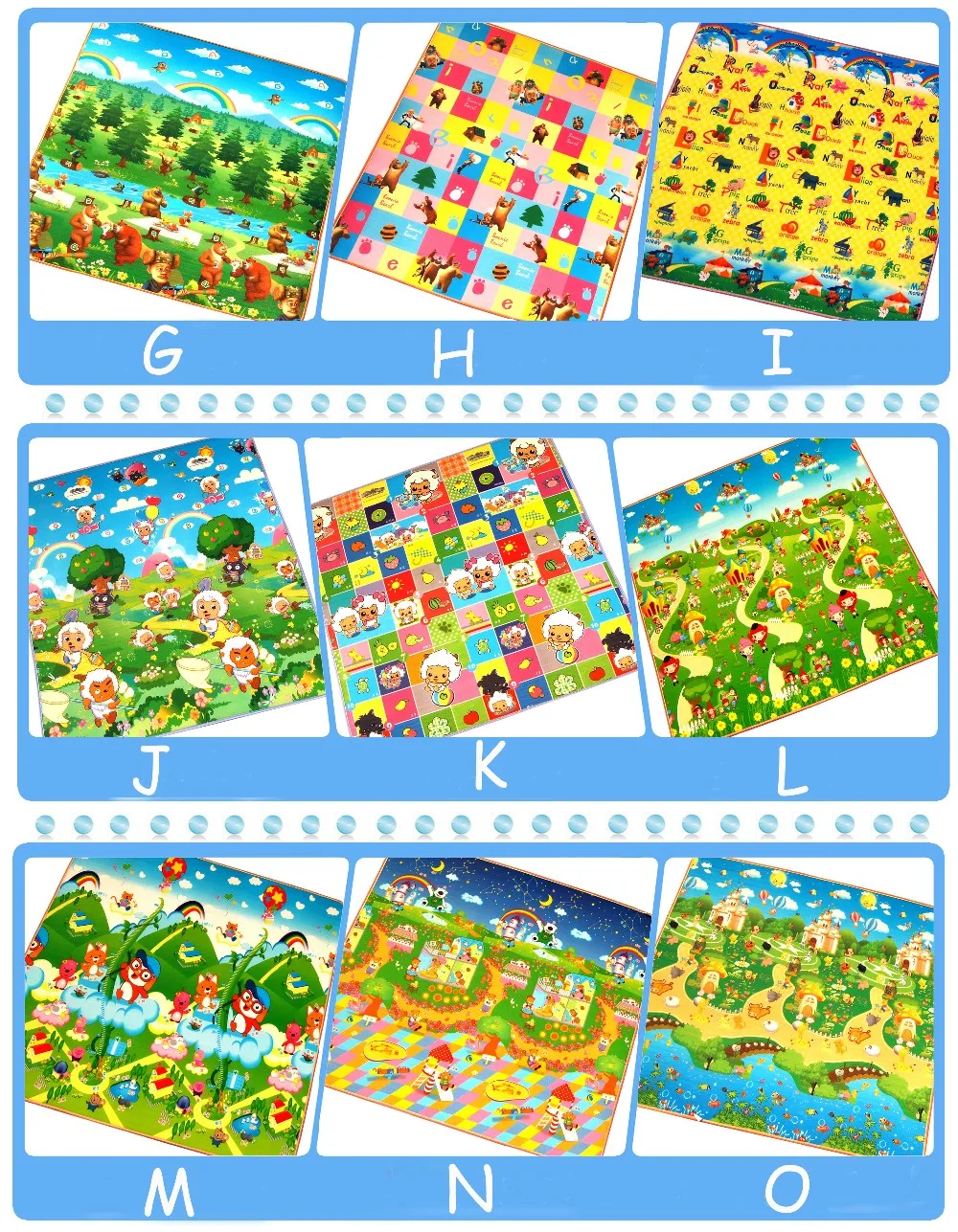 Large Playing Mat Safety Baby Toy Kids Play Mat Cheap Baby Play Mats