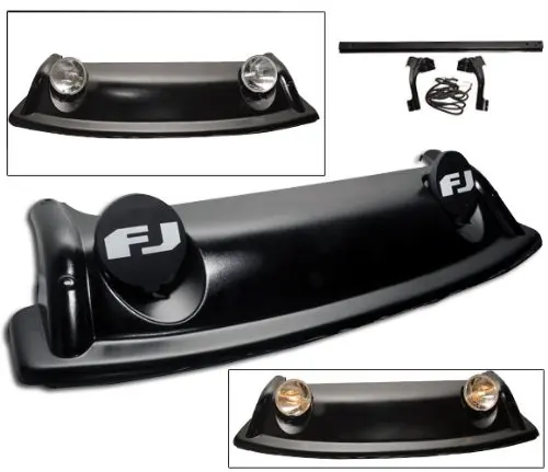 OE Style Roof Rack Offroad Air Dam+Fog Light+Cover For Toyota 07-14 FJ Cruiser