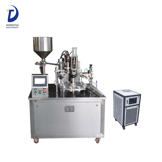 Semi-Automatic hot air heating tube filling and sealing machine for toothpaste,cosmetic,ointment