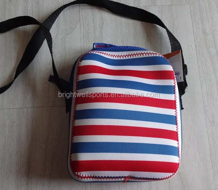 Multicolor Perforated Neoprene Sling Cross Body Bag For Women Ladies