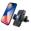 7.5W fast infrared sensor auto clamp air vent phone charging holder wireless charger for car