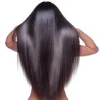 高品質生マレーシア髪ベンダー、マレーシアの remy 毛 100 人毛横糸、 50 インチバージンシルク変態ストレートヘアマレーシア