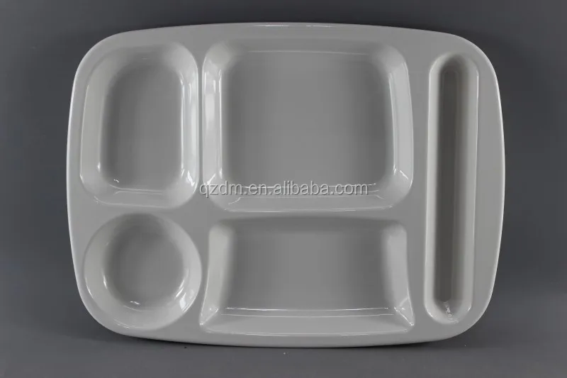 Melamine fast food tray Five Divide Snacks Tary