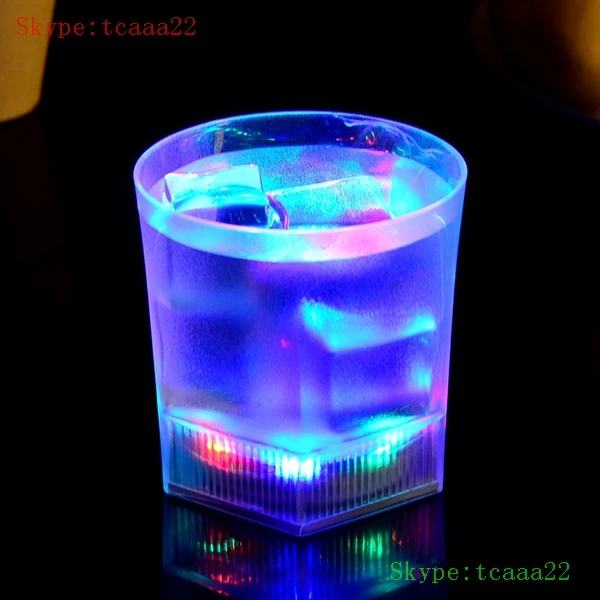 Led Flashing Drink Cups With Straw Light Up In Dark Buy Led Flashing