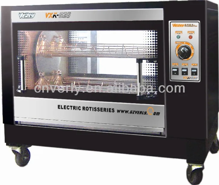 Stainless Steel Electric Chicken Rotary Rotisserie Oven For Sale