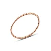 Relaxed Twist Ring Rose Gold Rope Infinity Loose Twisted Skinny Wedding Band Thin Stack Ring Spacer