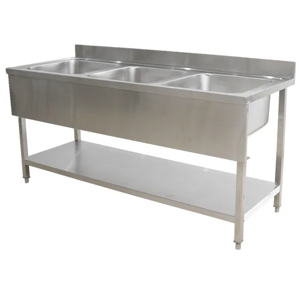 Stainless Steel Industrial Customized Kitchen Sink Work Bench In ...