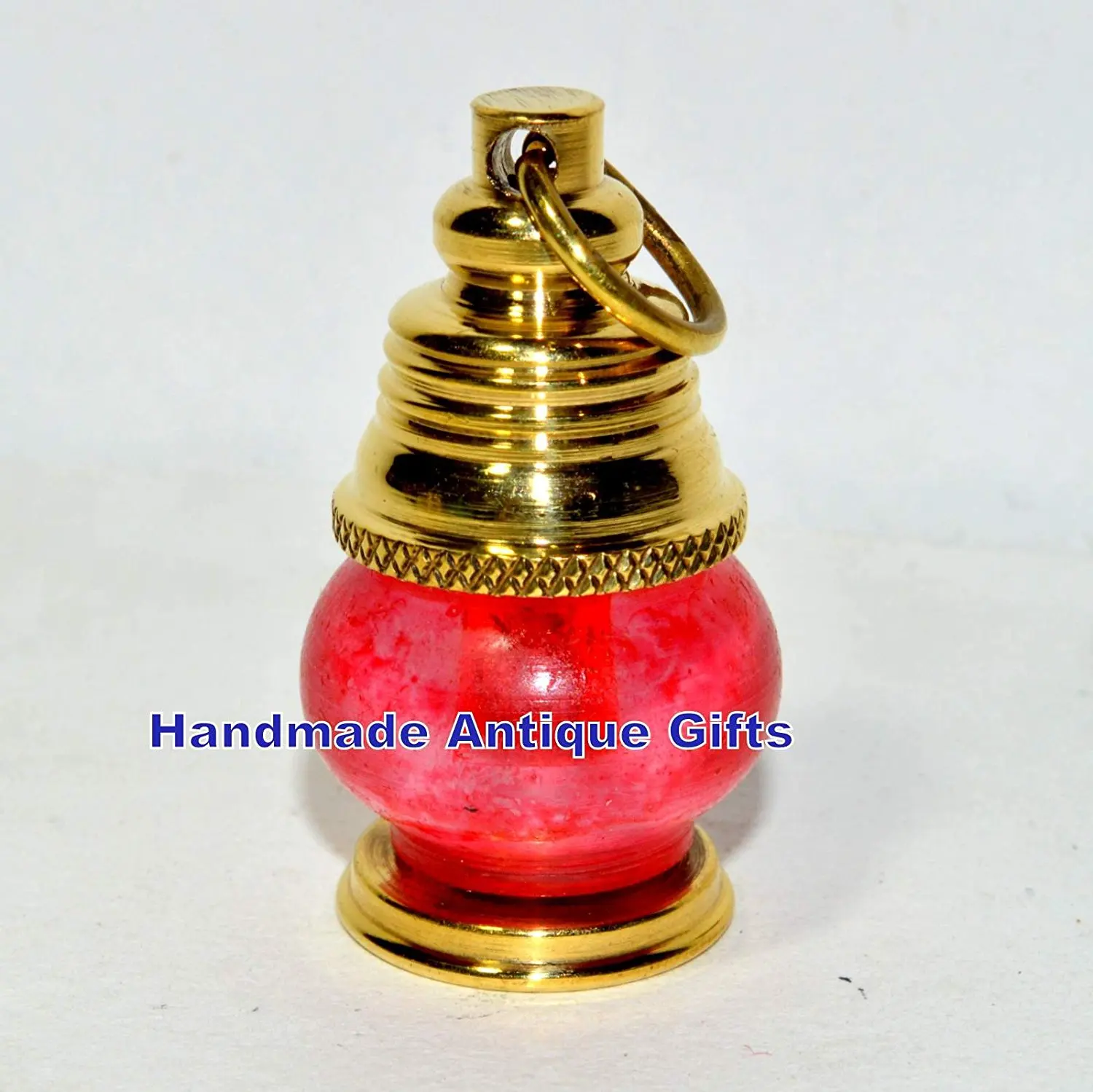 Nautical Brass Lamp Key chain Port Lantern Sailor Captain Birthday Gift Maritime