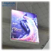 Edgelight AF58 silicone edge extrusion led sidelight hanging aluminum slim advertising fabric light box adapter install internal