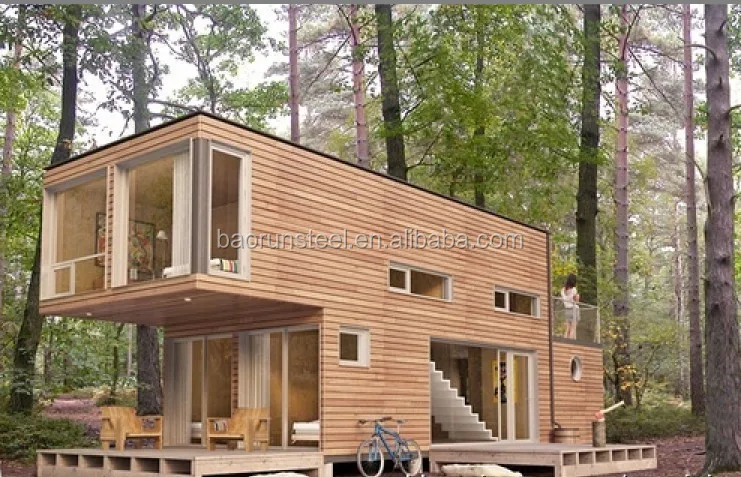 Prefab light steel structure for container house/villa