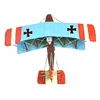 Antique Christmas Gift Metal Iron Vintage Airplane Model Scale Toys Diecast Model Plane A-30 Biplane Model Home Office Decor