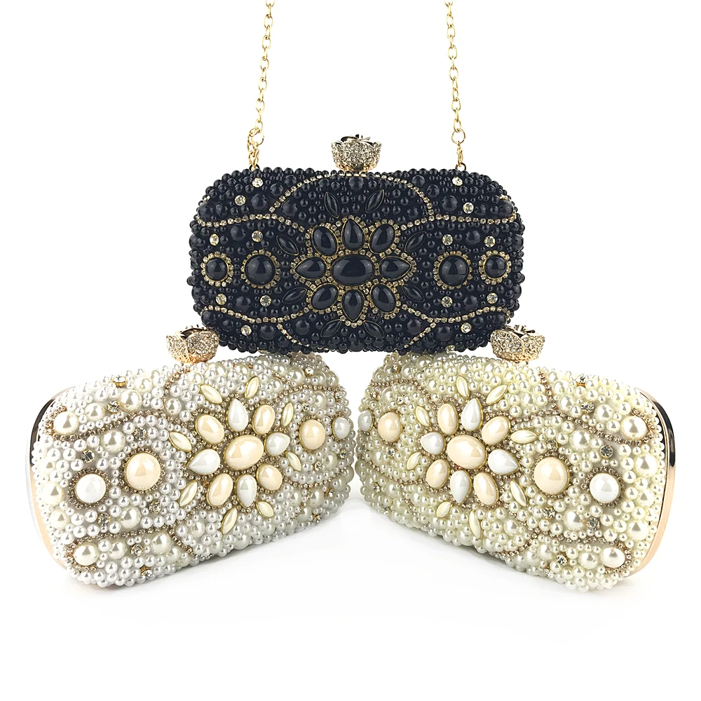 有趣热卖手袋珍珠珠珠包女士手拿包 oc3990