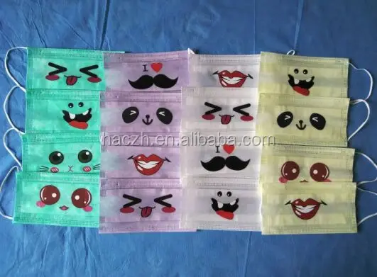 Factory wholesale funny 3D disposable dental face mask