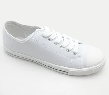 plain white shoe