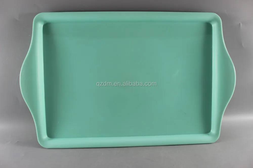 15.5" Melamine Tray with handle Serving tray