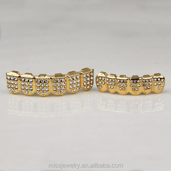 Missjewelry Diamond Gold Teeth Grillz Wholesale Price,Hip Hop Teeth