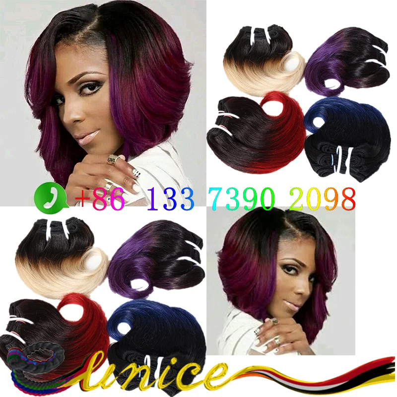 Soft Janet Collection Bahamas Human Hair Weft Ombre Two Tone 8 Body Wave Hair Weaving For Black Women Buy Omber Brazilian Virgin Hair Brazilian
