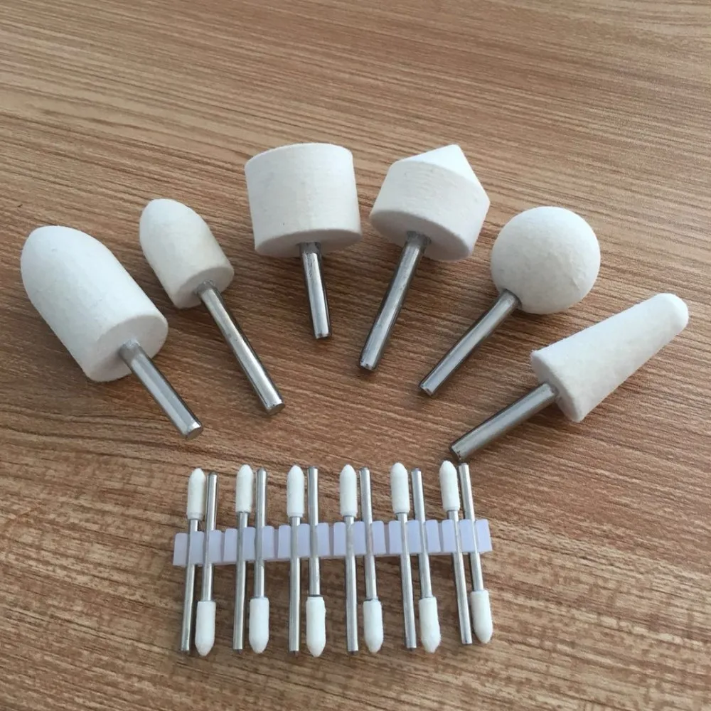 Hot Sale Felt Point Polishing Tool Wool Felt Buffing Mounted Point Buy Cylinder Wool Felt