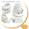 7 led indoor emergency used bed lighting motion sensor activates night light for camping