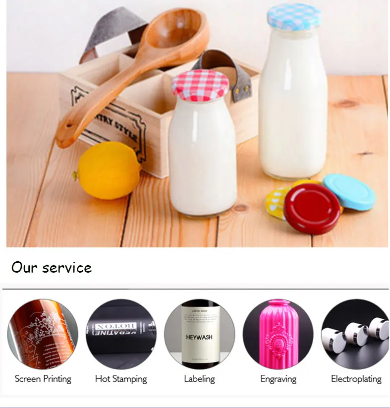 Wholesale Milk Glass Bottle,500ml With Metal Or Plastic Lids With