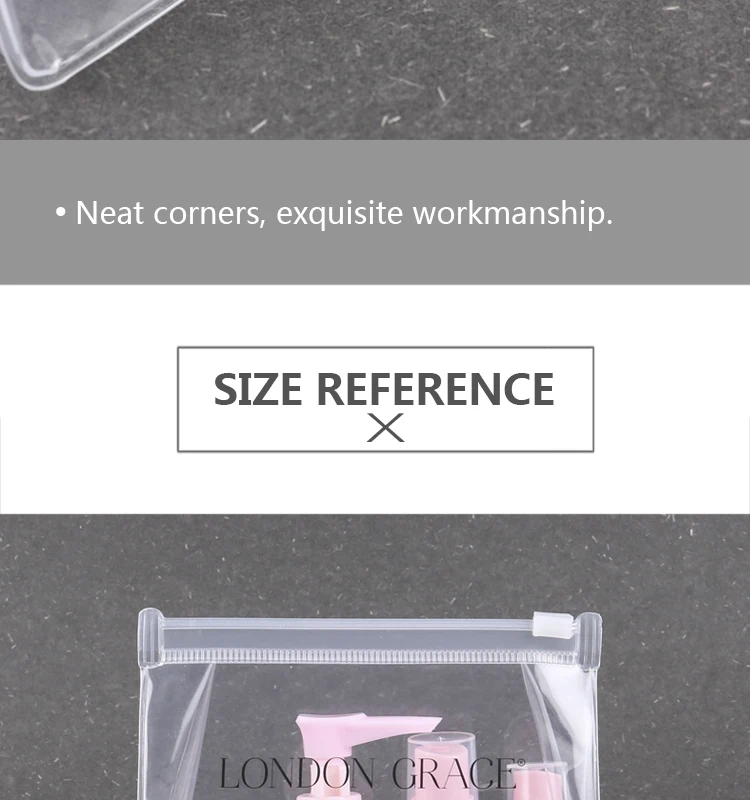Clear Travel Toiletry Bag Bonus 2 x 80 ml Travel Bottles Included Airline Toiletry Bag for Men Women bag