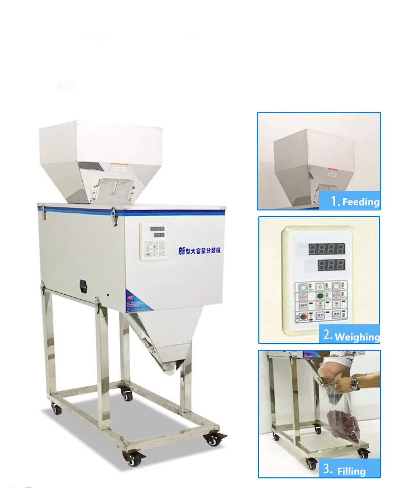 100-2500g Weighing and Bag Filling Machine Rice Powder Packing Machine