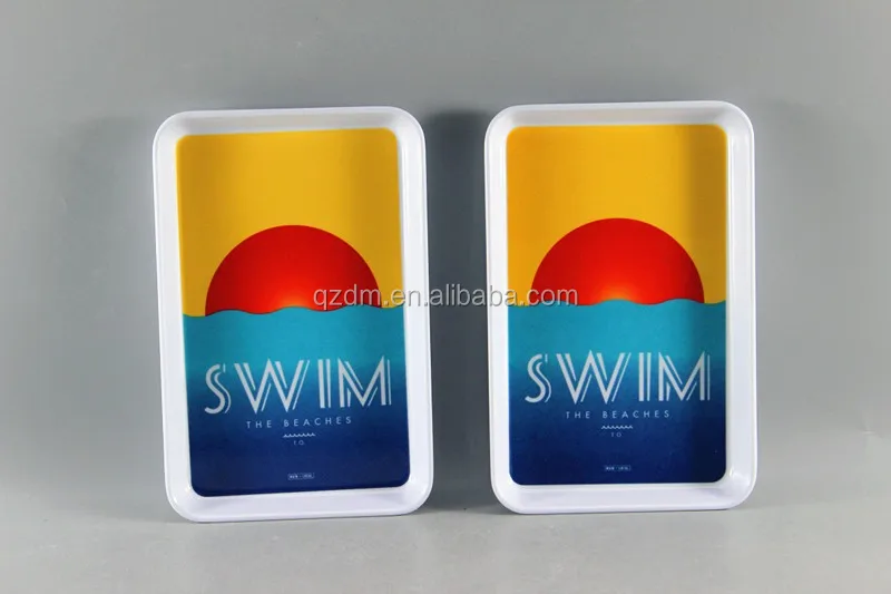 21x14cm Melamine Rectangle Small Tray Plastic Kids Candy Tray