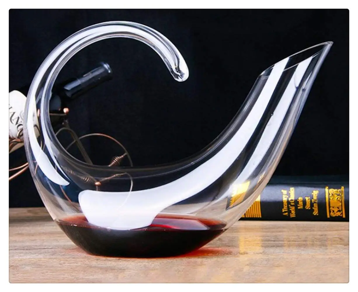 Quality Wine Decanters 800ML Wine Aerator Delicate Lead Free Crystal Glass Carafe