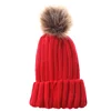 Promotion Wholesale Thick Pom Pom Crochet Baby Winter Hat With Free Sample
