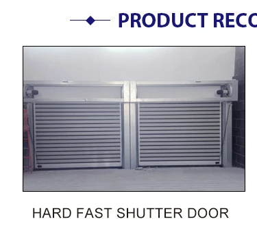Hard Fast Shutter Door  Aluminium Folding Door Industrial Door