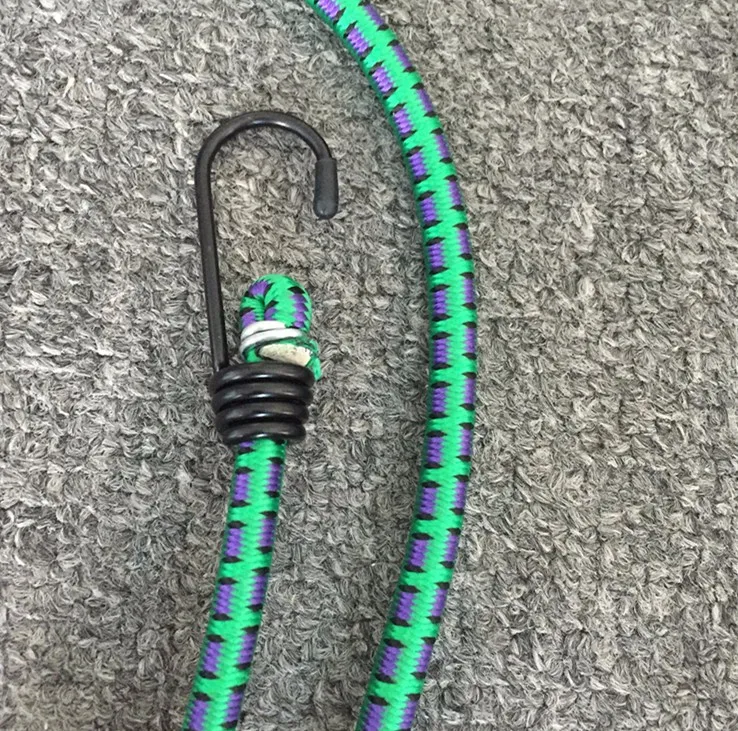 Popular 8mm Rubber Binding Rope Elastic Bungee Rope Rubber Rope With 2