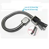 Big Diameter Surface Mount Stainless Steel Armoured Door Loop for Exposed Mounting access control door wire cable protection